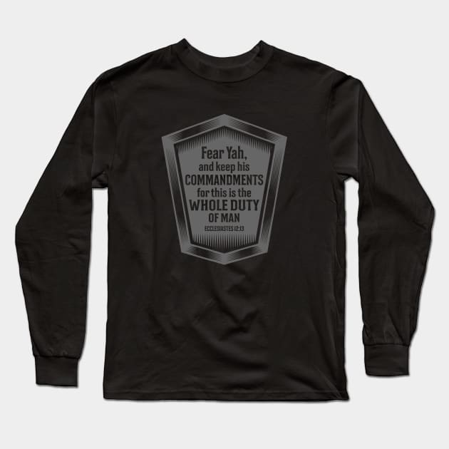 The Whole Duty of Man Long Sleeve T-Shirt by erock